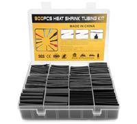 EOPUOZS 900 Pezzi Guaina Termorestringente, 2:1 Guaina Termorestringente Impermeabile, Ideale per Collegamenti di Cavi, Isolamento Elettrico e Riparazioni di Cavi