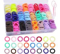 EOPUOZS Elastici Capelli Bambina, 408 Pezzi Elastici per Capelli, 24 Colori Codini per Capelli Bambina con Organizzatrice, per Bambine