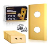 EOPUOZS Set di 36 Lame in Titanio per Robot Tagliaerba Worx Landroid, Lame di Ricambio di Alta Qualità con Viti Incluse, Compatibili con Worx e LandXcape