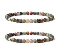 EORPAVU Bracciali a piccoli prezzi, 2 pezzi di braccialetti di perline in pietra naturale elasticizzati gioielli elastici braccialetti dell'amicizia regalo per donna e uomo