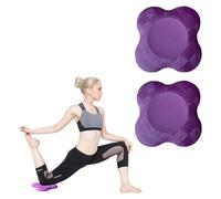 EORPAVU ginocchiere palestra,Tappetino yoga, ginocchiera, gomitiera portatile, cuscinetto di supporto piatto antiscivolo e resistente all'usura, protegge ginocchia e mani (2 pezzo viola)