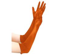 EORUBE Guanti lunghi da opera in raso anni '20 da donna, lunghezza al gomito, per feste in costume, Etichettalia unica