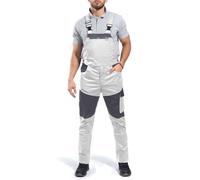 Eos Salopette da Lavoro Uomo Elasticizzati - Salopette da Lavoro Uomo Stretch con Spandex Bianco 52