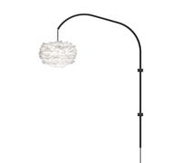 Eos Willow Applique Singola Mini Bianco con Sospensione in Nero