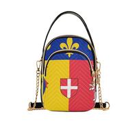 EOSDT Borsa a tracolla da donna con bandiera del Rodano Alpi borsa a tracolla piccola borsa a tracolla trapuntata con cerniera