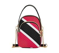 EOSDT Trinidad Tobago Bandiera sopra le borse a tracolla Signora Trapuntato Catena Cinghia Telefono Portafoglio Borsa Carino Zipper Lady Crossbody Bag
