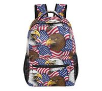 EOSDT Zaino per ragazze e ragazzi, con bandiera americana, blu, per la scuola, per bambini e ragazzi, Bandiera Blu Americano, Small, Casual
