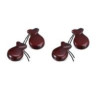 Eoslcusmvl 2 Paio di Nacchere Spagnole Nacchere da Flamenco con Corda Nacchere Tradizionali A Percussione A Mano In Legno ()