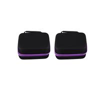 Eoslcusmvl 2X 6 Colori Caso Olio 30 Bottiglie 10 Ml di Olio di Profumo Scatola da Viaggio Portatile Supporto per Il Trasporto Smalto Sacchetto di Immagazzinaggio Viola