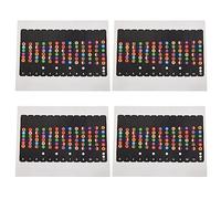 Eoslcusmvl 4X Imparare A Giocare Con Un Adesivo per Le Note per la Tastiera Pettine Adatto per Chitarra Elettrica, Chitarra Acustica, Chitarra Classica, Chitarra Western E Ukulele