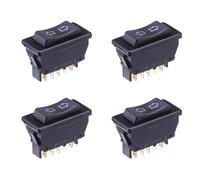 Eoslcusmvl 4X Pulsante Interruttore Alzacristalli Elettrico Universale 5 Pin 20A 12VDC per Camion Auto