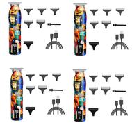Eoslcusmvl 4X Tagliacapelli da Barbiere Ricaricabile Graffiti Elettrico Tagliatrice per Barba Trimmer Rasoio