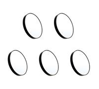 Eoslcusmvl 5pz 10X Specchio di Trucco Specchio Ingranditore con Due Ventose di Trucco Strumenti Specchio Rotondo Specchio Grande Dieci Volte Ingrandimento Nero