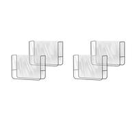 Eoslcusmvl Confezione da 4 Protezioni per Copertura Sedia da Salone, Copri Schienale per Sedia da Parrucchiere Quadrato Trasparente per Adattarsi alla Maggior Parte delle Sedie Standard