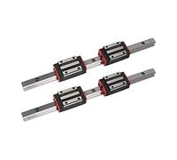 EOTVHTMT Guida lineare Professionale HGH15 HGR15 Guide lineari da 15 mm Set di aste + 4 Blocchi di Cuscinetti scorrevoli HGH15C / Flangia HGW15CC(Hgh15ca,400mm)