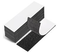 EOTW Feltro Adesivo Forte Biadesivo, 12 Pezzi Extra Forte Autoadesivo Adesivo A Strappo Per Le Faccende Domestiche Fai Da Te Nero 3 x 10 cm