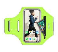 EOTW Joggen Sport - Supporto per cellulare con Airpods per lettore MP3/iPhone 16/15/14/13 Pro Max Galaxy S24+/S23+/S22/S21 (verde, 6,0" ~ 6,7")