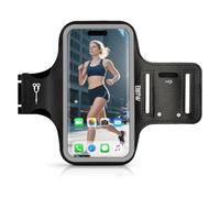 EOTW Jogggen - Custodia da braccio - Bracciale sportivo compatibile con lettore MP3/iPhone 16/15/14/13 Pro Max Galaxy S24/S23+/S22 FE per la corsa (nero, 5,8 ~ 6,5")