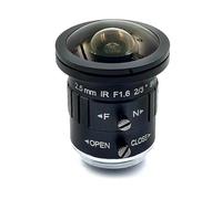 Eouayoree 2,5 mm 4K 8 MP 2/3 Pollici F1.6 IR Fisheye Grandangolo Mount Obiettivo CCTV Monofocale Iris Automatico 8 Megapixel per Telecamera 4K