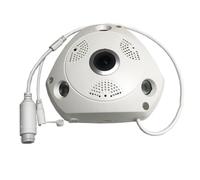 Eouayoree Imx335 Telecamera IP Poe da 5 MP per Interni, Fisheye, Grandangolo, Rilevamento del Viso, Visione Notturna A Infrarossi, Telecamera VR, Videosorveglianza