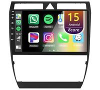 Eouyt Android Autoradio per Audi A6 2 RS6 S6 1997-2004, 9" Touch Screen Stereo Auto con CarPlay Android Auto GPS Bluetooth Telecamera(4Core(2+32GB))