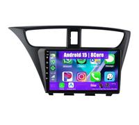 Eouyt Android Autoradio per Honda Civic 2012-2017, 9" Touch Screen Stereo Auto con CarPlay Android Auto GPS Bluetooth Telecamera(8Core(8+128GB))