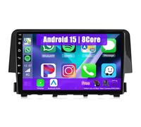 Eouyt Android Autoradio per Honda Civic 2015-2020, 9" Touch Screen Stereo Auto con CarPlay Android Auto GPS Bluetooth Telecamera(4Core(2+32GB))