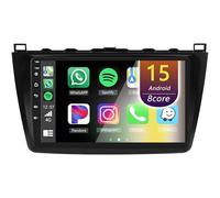 Eouyt Android Autoradio per Mazda 6 2007-2012, 9" Touch Screen Stereo Auto con CarPlay Android Auto GPS Bluetooth Telecamera(8Core(4+64GB))