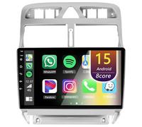 Eouyt Android Autoradio per Peugeot 307 2002-2013, 9" Touch Screen Stereo Auto con CarPlay Android Auto GPS Bluetooth Telecamera(8Core(4+64GB))