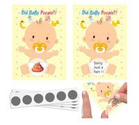 Eowppue 24 Carte: Carte Da Gioco Per Feste A Sorpresa Per Baby Shower E Feste Di Compleanno