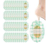 Eowppue 50 Pezzi di bendaggi per vesciche, bendaggi ovali in Gel idrocolloide, bendaggi per vesciche sul Tallone, bendaggi Invisibili in Gel idrocolloide