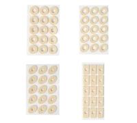 Eowppue 90 in Morbida Schiuma di Lattice Autoadesivi, Cuscini per Mais, Cuscinetti per Calli E Cereali, Anti-Attrito Riducono Il Dolore Ai Piedi E al Tallone, per Calli E Dita dei Piedi, 4 Forme