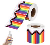 Eowppue Adesivi Orgoglio LGBTQ+ Arcobaleno Rettangolari Autoadesivi 2 Rotoli 1000 Pezzi 3,8 cm Sticker Decorativi Multifunzione per Auto Vestiti Regali Feste Pride Resistenti e Colorati