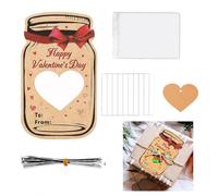Eowppue Biglietti San Valentino 48 Pezzi, 15x9 cm, con 48 Buste Trasparenti e Nastrini Argento, Design Colorato e Creativo, Ideale per Regali e Condivisioni per Ragazzi e Ragazze