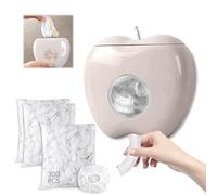 Eowppue Dispenser di film di cling Scatola di stoccaggio di film di cling con 300 pezzi Film di cling con coulisse elastica Scatola stoccaggiofilm di plastica per la cucina Dispenser di film cling