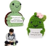 Eowppue Mini Positive Doll - Creativa Bambola Porta Fortuna, Regalo Originale, Formato Compatto, Perfetta per Portare Positività, Colore Variabile