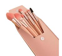 Eowppue Pennelli Make Up Set 8 Pezzi Set Pennelli Da Trucco Pennelli Make Up Professionali Set Pennelli Trucco Professione Set Viso Occhi Per Fondotinta Cipria Correttore （Rosa & Borsa di stoccaggio）