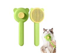 Eowppue Spazzola Per Cani Spazzole Per Gatti Spazzole Per Cani Pettine Per Gatti Con Manico Rimuove Il 90% Del Pelo Morto E Dei Peli Sciolti Per Cani a Pelo Medio E Lungo Gatti (Green & Bear Ohr)