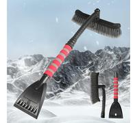 EOYLBFWH Set Pala Neve, per BMW X1 F48 2015-2022 Snow Brush Scraper di Ghiaccio Portatile Pala Neve,Red