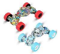 EOYVAIL Camion giocattolo,Set di macchinine giocattolo a spinta in 2 pezzi per bambini e bambine