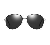 EOYVAIL Occhiali da sole da uomo，Occhiali da sole polarizzati, occhiali da sole aviatore polarizzati, per uomo e donna, protezione UV ultraleggera (nero)