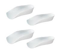 EOYVAIL Solette comfort,Due paia di solette unisex bianche spesse 1,5/2,5 cm con rialzo nascosto, supporto dell'arco plantare e materiale morbido ed elastico.