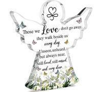 EOYVAIL Targhe e cartelli decorativi,Angelo decorativo acrilico segno regalo ispiratore, regalo stimolante per la migliore amica, collega, moglie, madre, sorella, regalo di Natale per le donne
