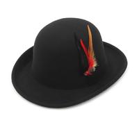 EOZY Cappello da equitazione da uomo e donna, in feltro, per adulti, Nero#1, 57