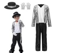 EOZY Michael Jackson - Costume di Halloween per bambini, per cosplay, giochi di ruolo, per feste e carnevale