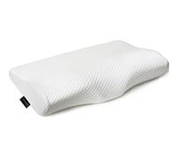 EPABO Contour - Cuscino ortopedico in memory foam, cuscino cervicale ergonomico per dolori cervicali, per chi dorme sul fianco, per chi dorme sulla schiena e sullo stomaco, federa inclusa (Firm