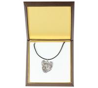 Epagneul - collana rivestita in argento, in una scatola, Art Dog IT