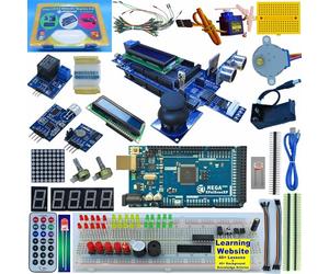 ePalZoneXP Mega 2560 Starter Kit, compatibile con Arduino, kit di apprendimento elettronico, il più dettagliato spiegato 50+ lezioni, più 40+ articoli di conoscenza di sfondo (Ultimate Kit)