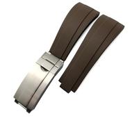 EPANO 19mm 20mm 21mm Cinturino in Gomma per Rolex Yacht Master Submariner Daytona GMT Cinturino OYSTERFLEX DEEPSEA Silicone Strumenti Cinturino, 20mm, Agata