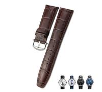 EPANO 20 mm 21 mm 22 mm pelle di vitello cinturino in pelle adatto per IWC Pilot Portoghese Nero Marrone Blu Alligatore grano Cinturino, 21mm, agate